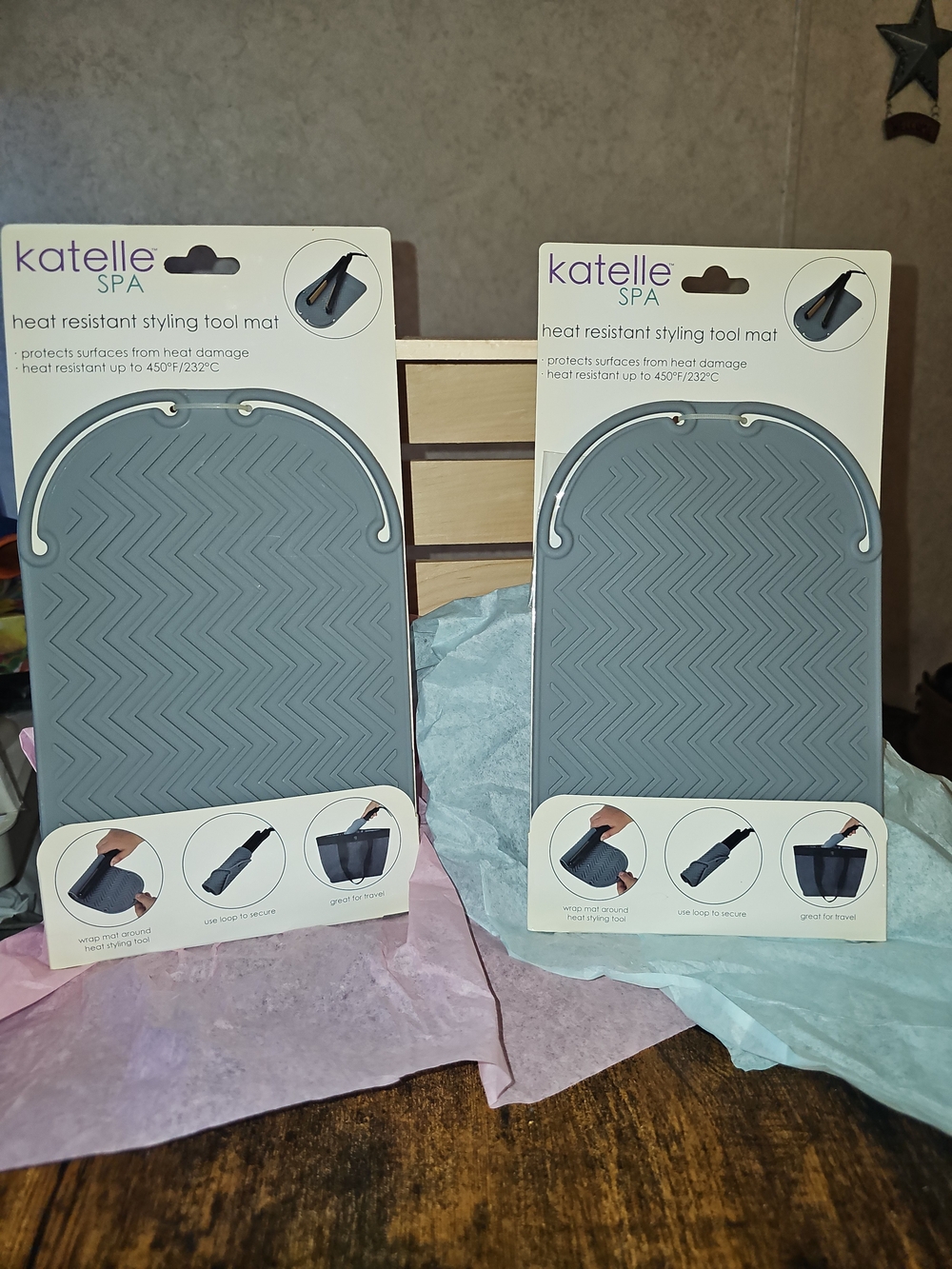 Heat Resistant Styling Tool Mat – Gray